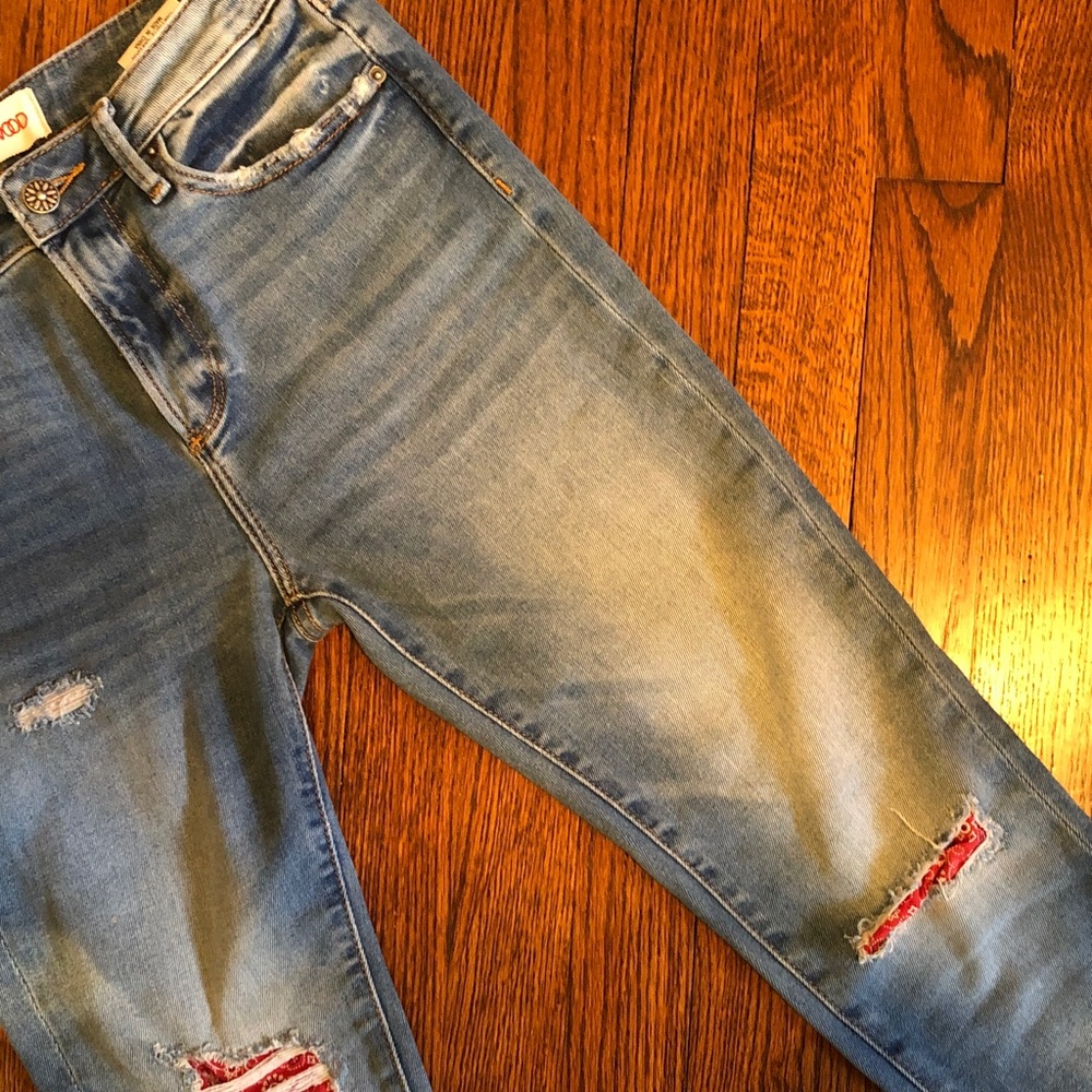 DRIFTWOOD Jackie High Rise, Distressed Skinny Jeans - Picture 8 of 8